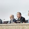 Presentation of the Draft Outcome Document of COP21, on 12 December. Photo: UN Photo / Mark Garten