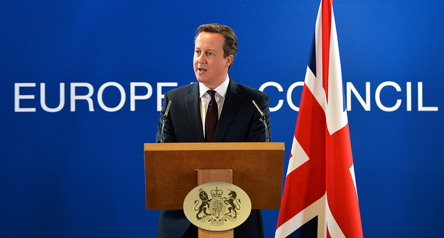 David Cameron ante el Consejo Europeo (20/3/2015). Foto: Arron Hoare. Number 10 / Flickr. Crown copyright. CC BY-NC-ND