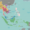 Mapa del Sudeste Asiático. Créditos: Cacahuate (con edición de Globe-trotter y Texugo). Trabajo propio basado en mapa del Banco Mundial vía Wikimedia Commons (CC BY-SA 4.0-3.0-2.5-2.0-1.0).