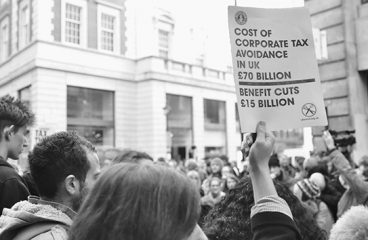 Demonstration agains tax evasion in London in 2012. Photo: iDJ Photography (CC BY-NC-ND 2.0)