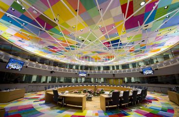 Sala del Consejo Europeo en Bruselas. Foto: European Council (CC BY-NC-ND 2.0).