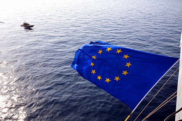 EU flag. Photo: European Union Naval Force Somalia Operation Atalanta (CC BY-ND 2.0)