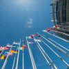 La UE y la pandemia de 2020: ¿qué ocurrió con la cláusula de solidaridad europea? Banderas en la sede del Parlamento Europeo en Estrasburgo. Foto:© European Union 2017 - European Parliament