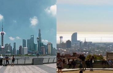 Shanghái y Barcelona, ciudades hermanadas desde 2001. Fotos: Douglas M. Paine / thierry llansades (CC BY-NC-ND 2.0)