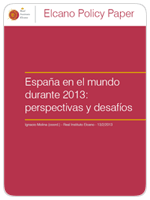 España en el mundo durante 2013: perspectivas y desafíos. Elcano Policy Paper 1/2013.