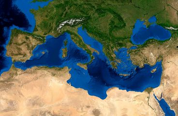 Satellite image of the Mediterranean sea. Image: NASA (Public domain)