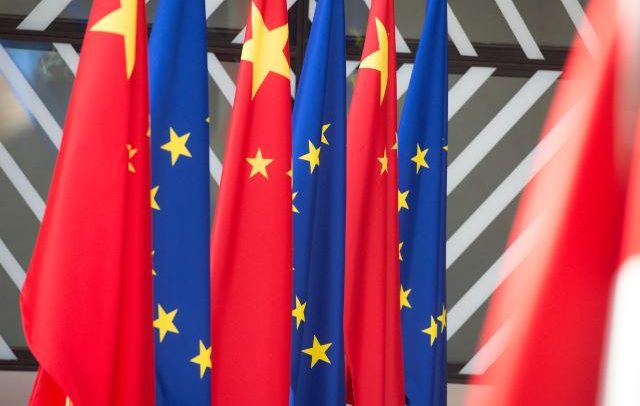 The EU-China investment agreement: a step in the right direction. EU and China flags at the 2017 Summit. Photo: © European Commission 2017