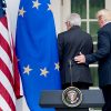 Jean-Claude Juncker y Donald Trump en la Casa Blanca en julio. Foto: Etienne Ansotte / EC / © European Union, 2018
