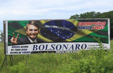Valla de la campaña de Jair Bolsonaro en la carretera federal BR-343. Foto: Almanaque Lusofonista (trabajo propio) (Wikimedia Commons / CC BY 3.0 BR). Blog Elcano