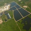 Imagen aérea del campo petrolífero Caño Limón, en Colombia