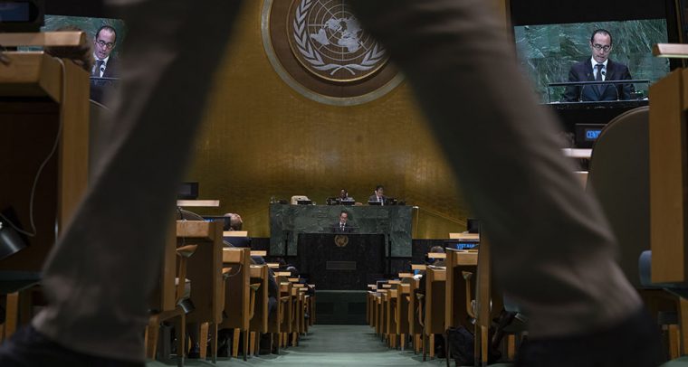 ¿Dónde están las líneas rojas? (73º período de sesiones de la Asamblea General de Naciones Unidas. Foto: UN Photo/Cia Pak). Blog Elcano