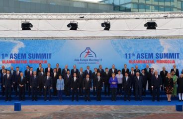 Foto de familia de la Cumbre de ASEM en Ulán Bator. Foto: ASEM