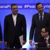 Varios de los negociadores el pasado 4 de mayo en la última ronda de las conversaciones de paz en Astaná, Kazajistán. Foto: Voice of America