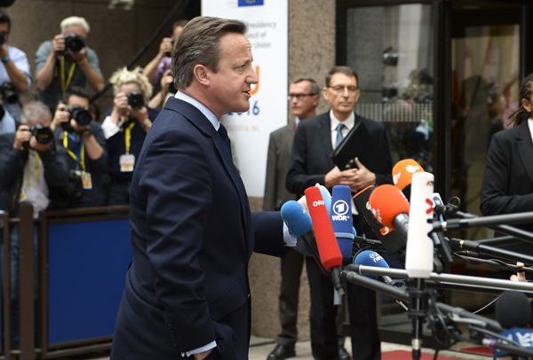 El primer ministro británico, David Cameron, llega a la reunión del Consejo Europeo del pasado 28 de junio, poco después del referéndum. Foto: The Prime Minister's Office / Flickr. CC BY-NC-ND 2.0.