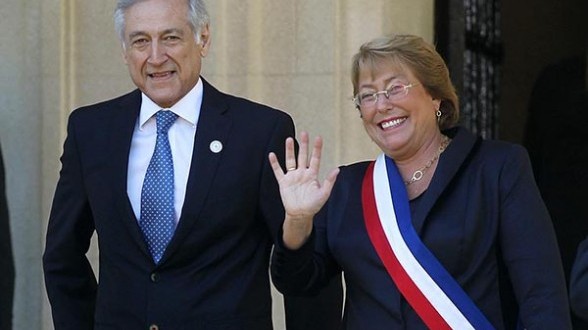Michelle Bachelet, presidenta de Chile, y Heraldo Muñoz, ministro de Relaciones Exteriores. Blog Elcano