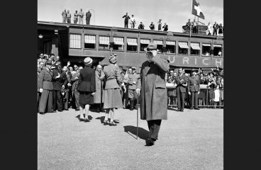 Llegada de Winston Churchill al aeropuerto de Dübendorf (Zúrich, Suiza) el 19 de septiembre de 1946. Foto: Keystone and RDB / SWI. Blog Elcano