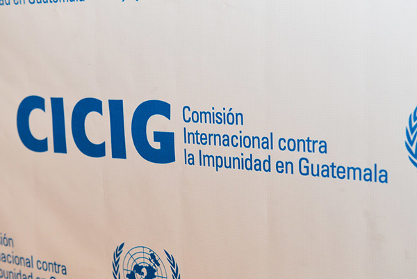 Imagen del logo de la Comisión Internacional contra la Impunidad en Guatemala (CICIG). Foto: US Embassy Guatemala (CC BY-NC-ND 2.0)