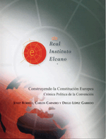 Construyendo la Constitución europea.Josep Borrell, Carlos Carnero y Diego López Garrido. Real Instituto Elcano 2003