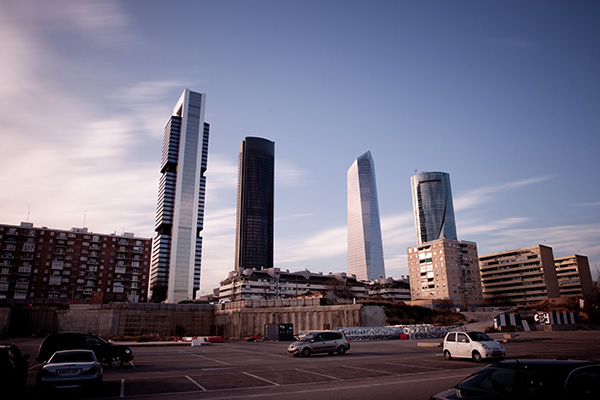 Cuatro Torres Business Area (CTBA), en Madrid. Foto: David L. (CC BY-NC-ND 2.0)