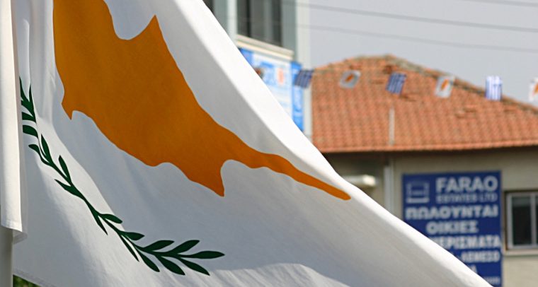 Cyprus Flag. Photo by Leonid Mamchenkov