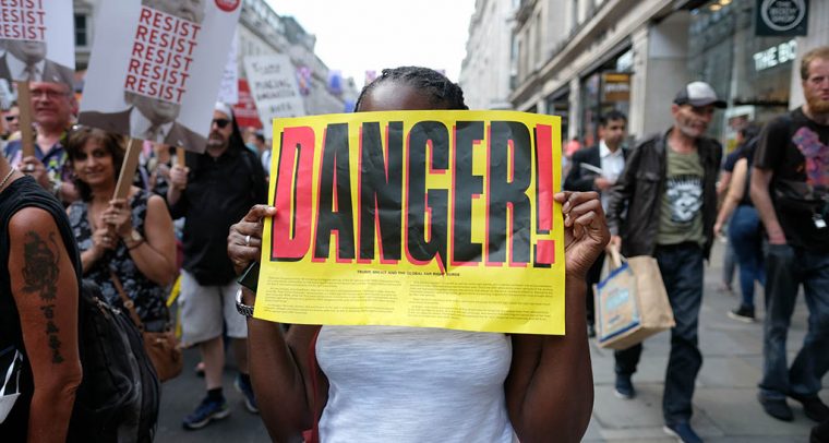 No hay una Internacional de la derecha radical (Manifestación contra la visita de Donald Trump en Londres, 2018. Foto: Alisdare Hickson - CC BY-SA 2.0). Blog Elcano