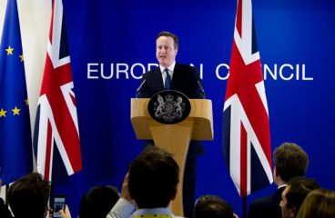 David Cameron, primer ministro de Reino Unido, durante las sesiones informativas del Consejo Europeo (20/2/2016). Foto: © European Union. Blog Elcano