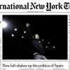 (Cover of the International New York Times, 22 March 2015)