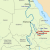 Proyecto de construcción de la Grand Ethiopian Renaissance Dam (GERD) . Mapa: Wikimedia Commons/Yale Environment 360. Blog Elcano