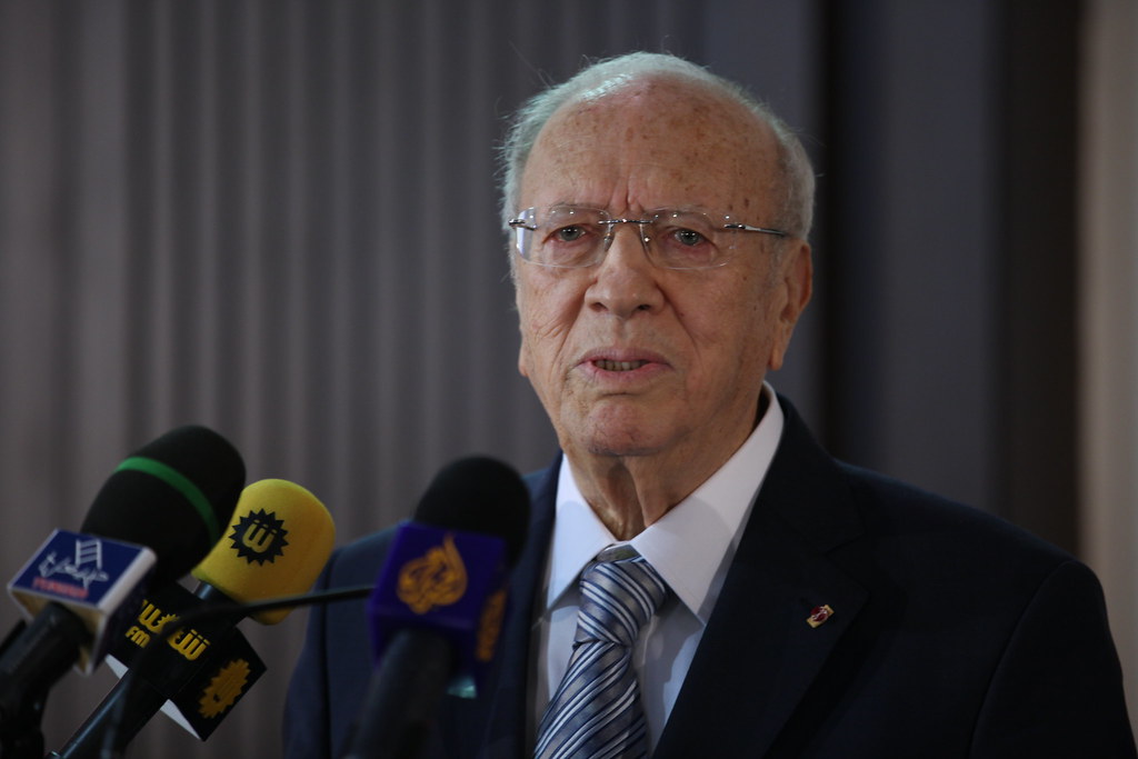 El expresidente de Túnez, Beji Caid Essebsi, en una foto de archivo tomada en 2011. Foto: Fidh (CC BY-NC 2.0)