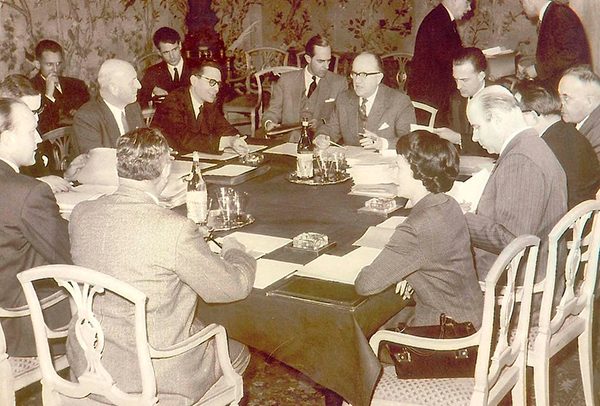 First meeting of the Commission of the European Economic Community in 1958. Photo: European Commission / Instagram. Blog Elcano
