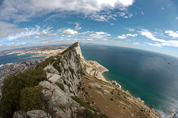 Panorámica desde el peñón de Gibraltar. Foto: Steven Bacher (CC BY-NC-ND 2.0)