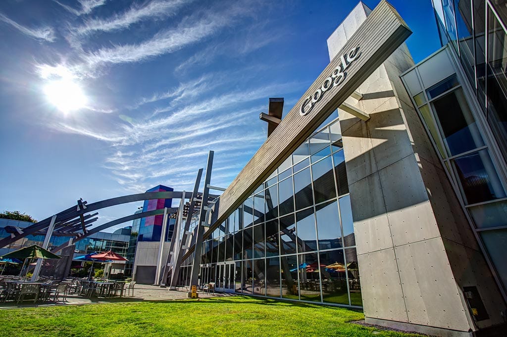 ‘Tasa Google’, una ocasión perdida para la UE. Sede principal de Google, también conocida como Googleplex, en Mountain View. Foto: Robbie Shade (CC BY 2.0).