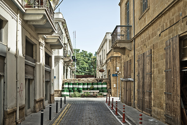 The Green Line in Nicosia, from the Greek side. Photo: Marco Fieber (CC BY-NC-ND 2.0)