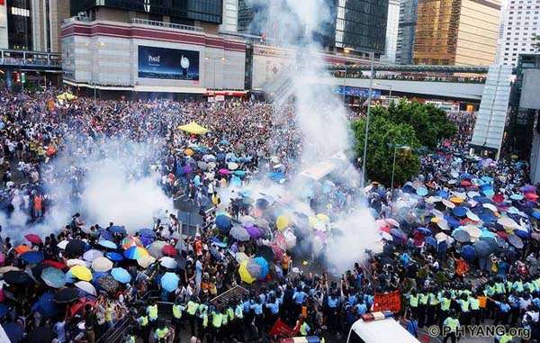 Hong Kong - Umbrella Movement. Foto: PH Yang / Facebook. Blog Elcano