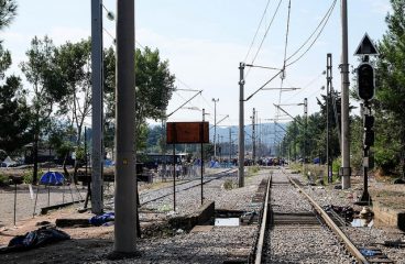 Estación de tren de Idomeni en la frontera entre Grecia y la Antigua República Yugoslava de Macedonia. Ruta de los Balcanes hacia Europa (septiembre de 2015). Foto: Martin Leveneur (CC BY-ND 2.0) . Blog Elcano