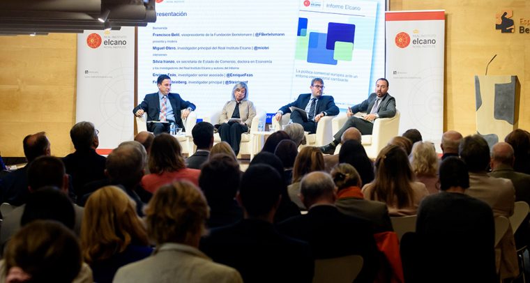 Presentación del Informe Elcano 26 “La política comercial europea ante un entorno internacional cambiante”. Foto: Real Instituto Elcano. Blog Elcano