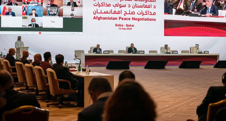 Inicio de las negociaciones de paz en Afganistán en Doha (Qatar), el pasado 12 de septiembre. Foto: Ron Przysucha / U.S. Department of State (Dominio público). Blog Elcano