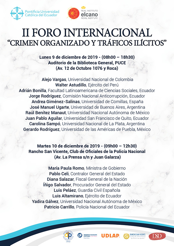 invitacion programa ii foro internacional crimen organizado y traficos ilicitos