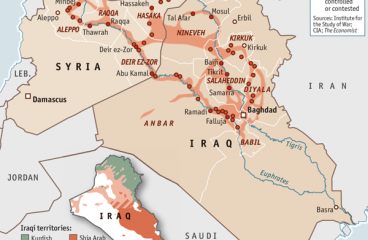 Daily chart: State of Terror (The Economist). Iraq-Syria. Blog Elcano