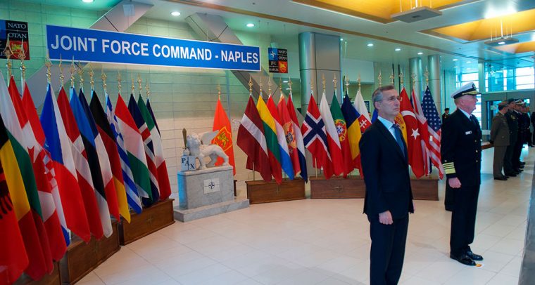 El secretario general de la OTAN visita la sede de JFC en Nápoles (Hub del sur). Foto: NATO North Atlantic Treaty Organization (CC BY-NC-ND 2.0). Blog Elcano