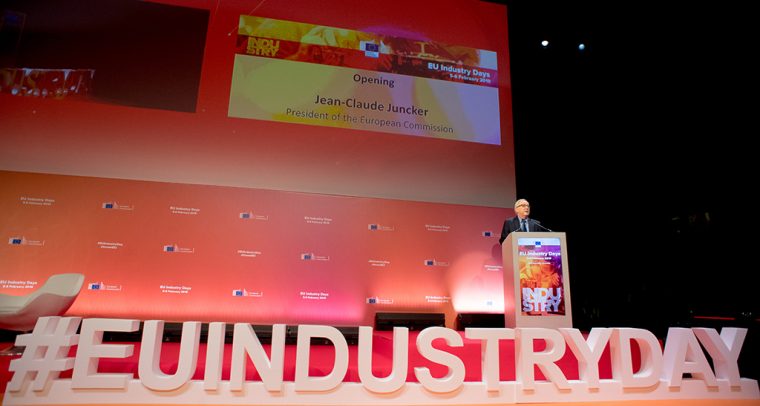 Jean-Claude Juncker en la 3ª edición de los European Industry Days (Dias de la Industria Europea) (5/2/2019). Foto: Etienne Ansotte, EC-Audiovisual Service, © European Union, 2019. Blog Elcano