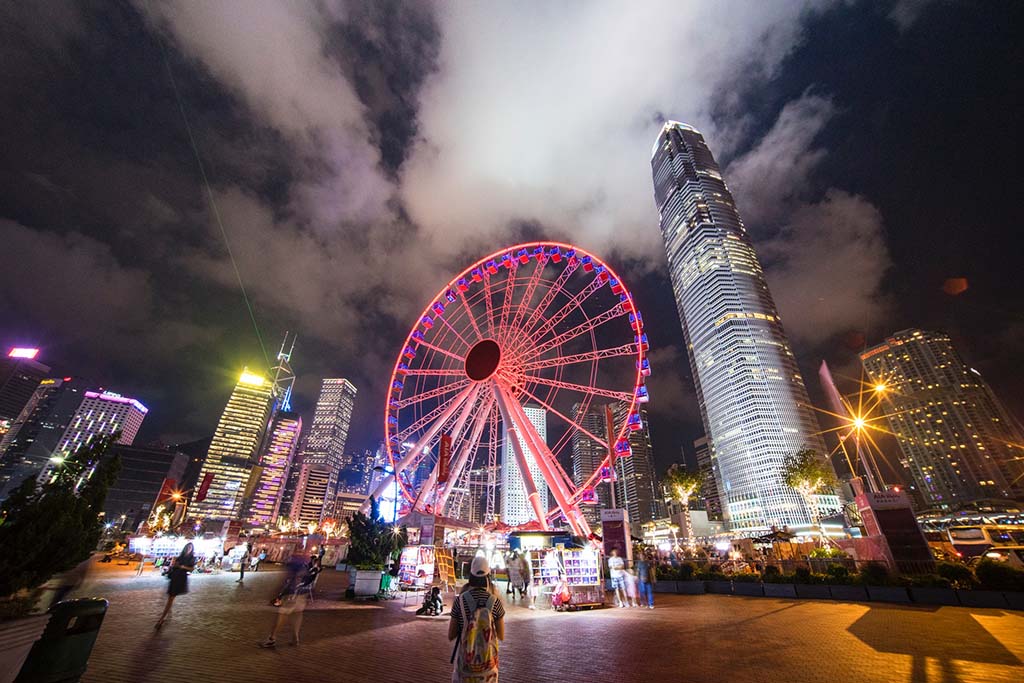 Las ciudades globales ante los retos de la pospandemia. Noria de observación de Hong Kong. Foto: Jimmy Chan. Blog Elcano