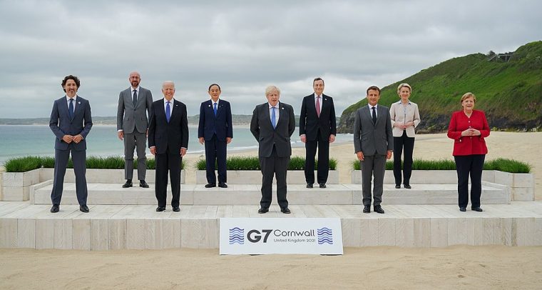 Foto de familia de los líderes del G7 en la 47ª cumbre en Cornualles, Reino Unido (2021). Foto: President Joe Biden (Wikimedia Commons / Dominio público). Blog Elcano