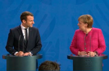 Querer no es poder. Rueda de prensa de Angela Merkel y Emmanuel Macron en Berlín (15/5/2017). Crédito: Bundeskanzlerin.