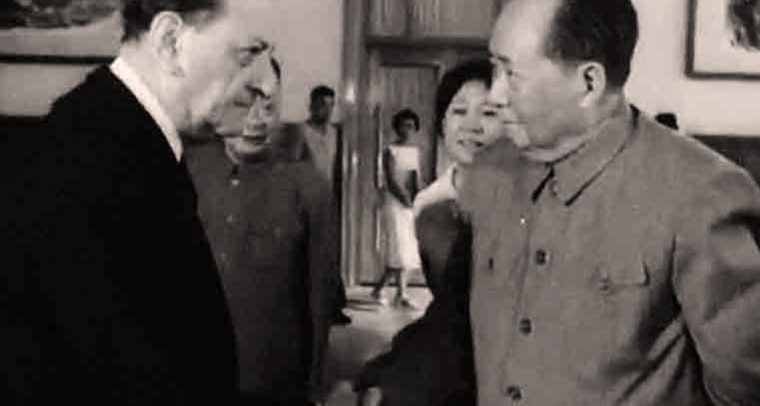 Encuentro entre André Malraux y Mao Zedong en 1965. Foto: Malraux.org. Blog Elcano