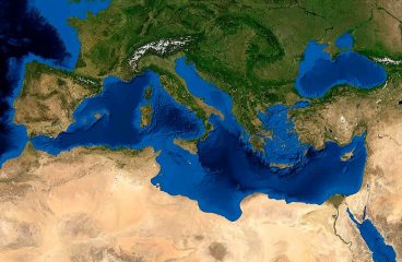 Por una narrativa energética euro-mediterránea alineada con el Pacto Verde. Imagen satélite del mar Mediterráneo. Foto: NASA (Dominio público). Blog Elcano