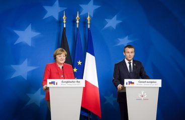 Angela Merkel and Emmanuel Macron at the European Council (June 2017). Photo: European Council (CC BY-NC-ND 2.0). Elcano blog