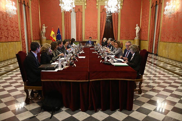 Pedro Sánchez presides over the meeting of the Ministers Council held in Barcelona on 21 December 2018. Photo: La Moncloa - Gobierno de España (CC BY-NC-ND 2.0).