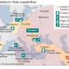 Escudo antimisiles. Mapa de las capacidades de defensa antimisiles de la OTAN. Fuente: BBC.com