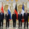 Líderes de Bielorusia, Rusia, Alemania, Francia y Ucrania en la cumbre de Minsk (11 al 12 de febrero de 2015). Foto: Kremlin.ru (Wikimedia Commons / CC BY 3.0 ). Blog Elcano
